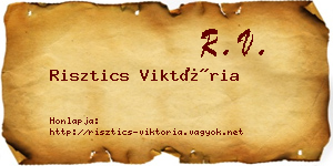 Risztics Viktória névjegykártya